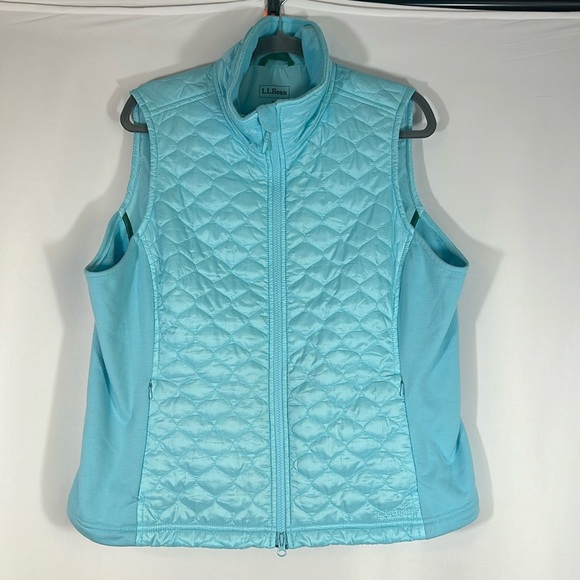 L.L Bean Bright Blue Lightweight Insulated Puffer Vest - Picture 1 of 7